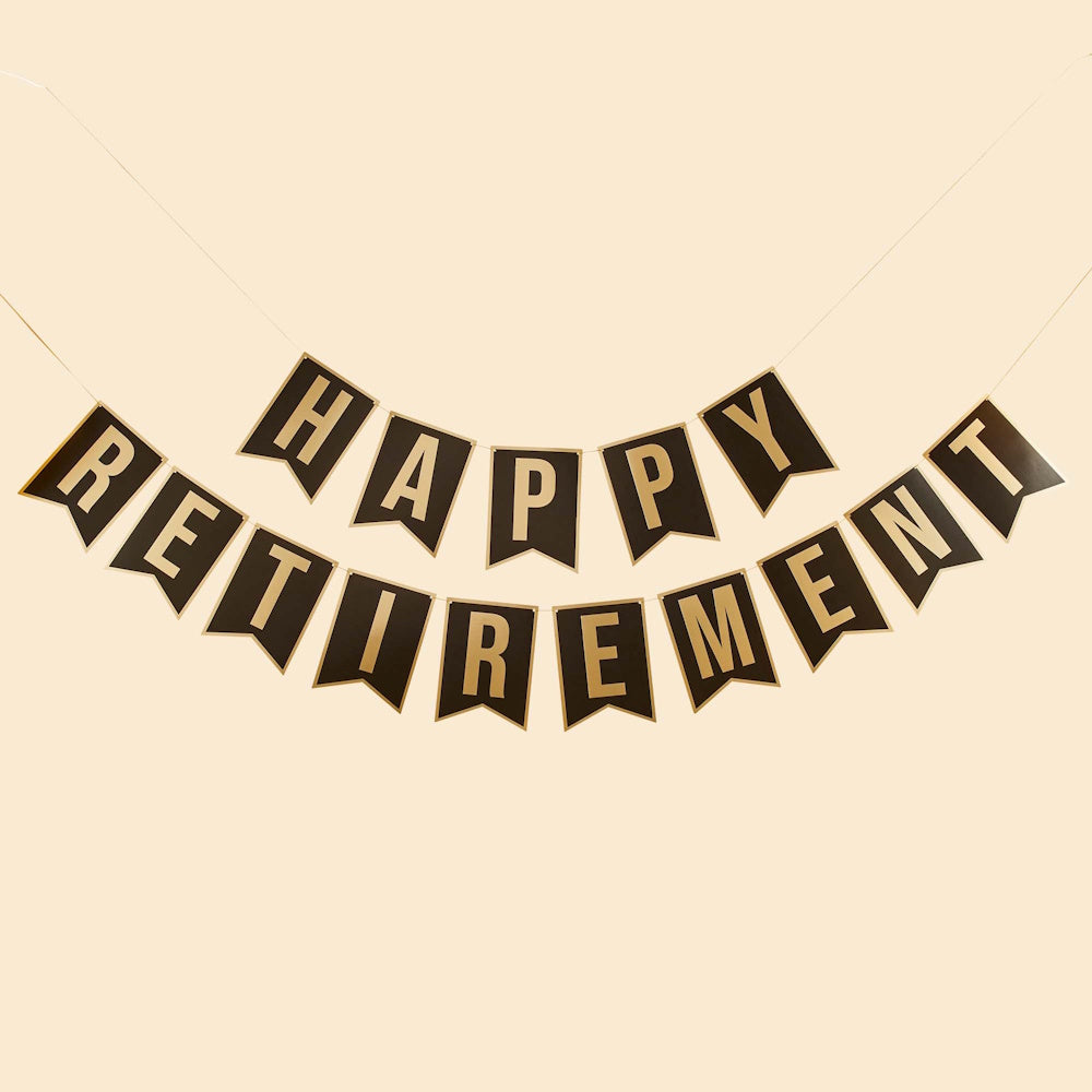 Happy Retirement Pennant Banner