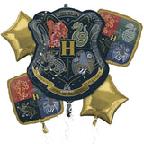 Harry Potter Hogwarts Crest Foil Balloon Bouquet