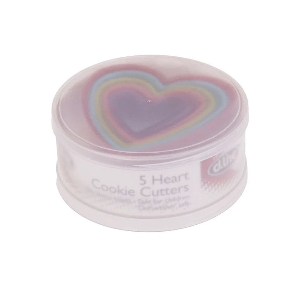 Heart Cookie Cutters 5pce Set