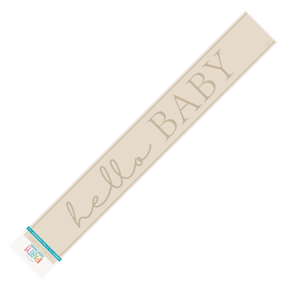 Hello Baby Foil Banner