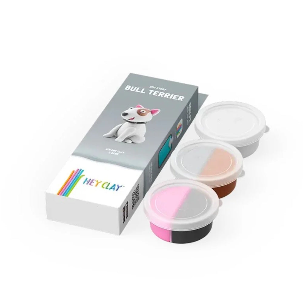 Hey Clay Dog Story - Bull Terrier (3 Cans)