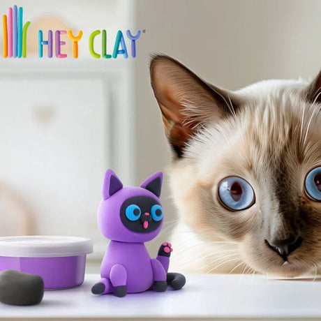 Hey Clay Fluffy Pets - Siamese Cat (3 Cans)