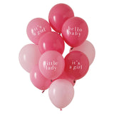 Hey Girl Baby Shower Balloon Bundle 11pk