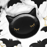 Hocus Pocus Cat Shaped Plates 6pk