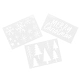Holly Jolly Christmas Stencils 3pk
