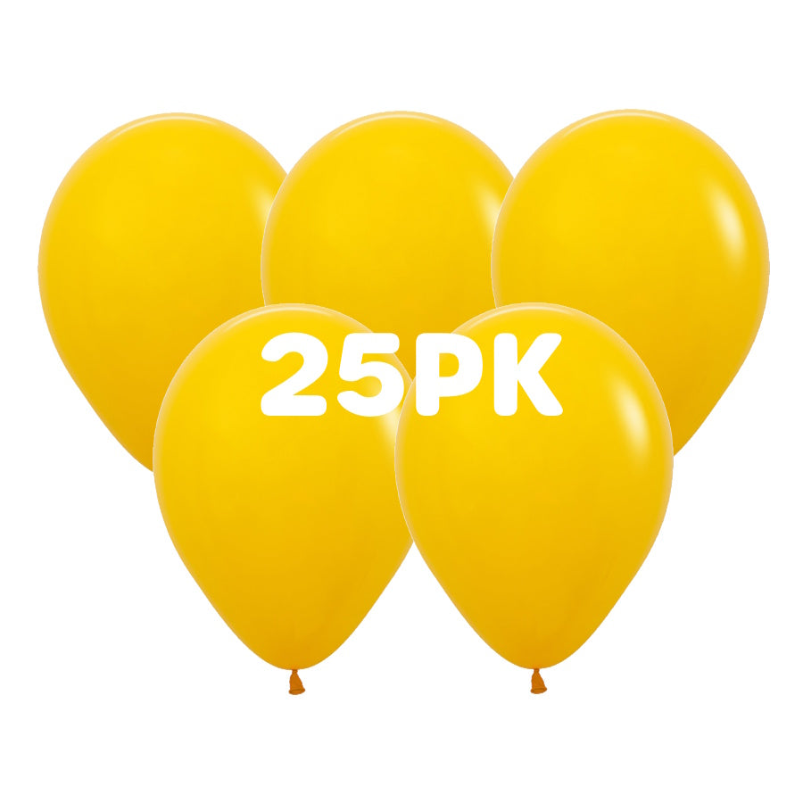 Honey Yellow Balloons 25pk