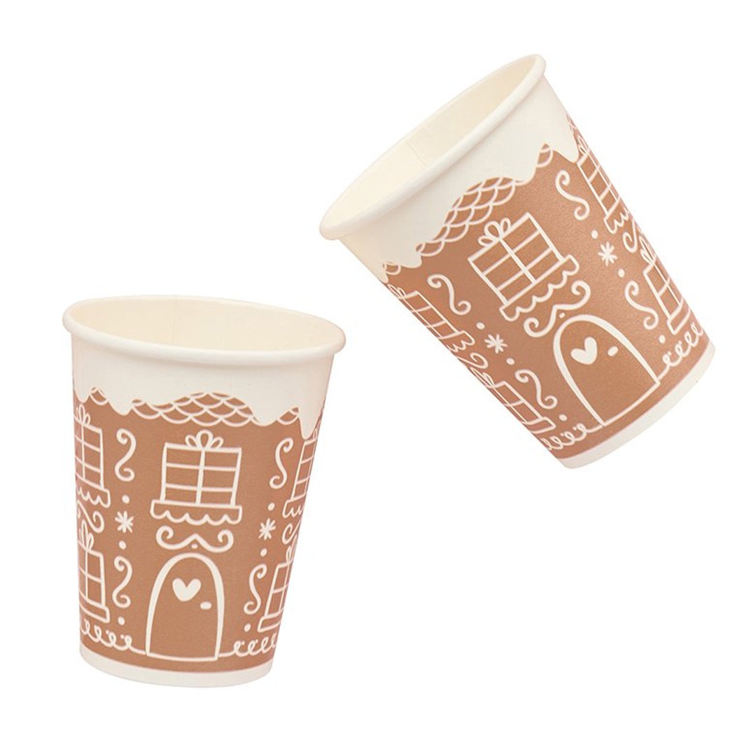 Gingerbread House Cups 8pk