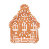 Gingerbread House Shaped Lunch Plates 8pk