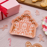 Gingerbread House Shaped Lunch Plates 8pk