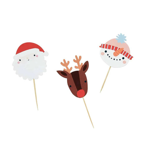 Festive Friends Cupcake Toppers 12pk