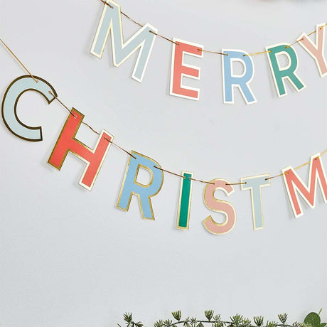 Merry Christmas Letter Banner