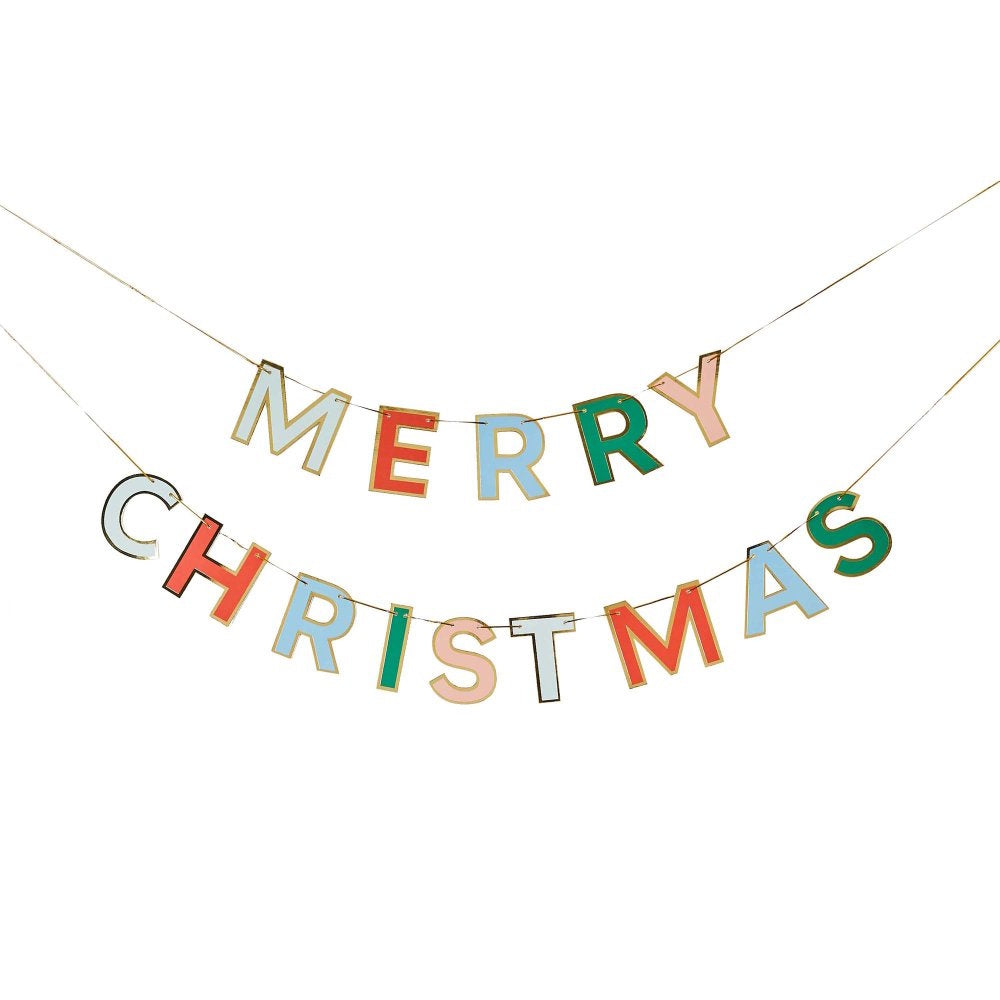 Merry Christmas Letter Banner