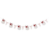 Santa Baby Santa & Bows Garland