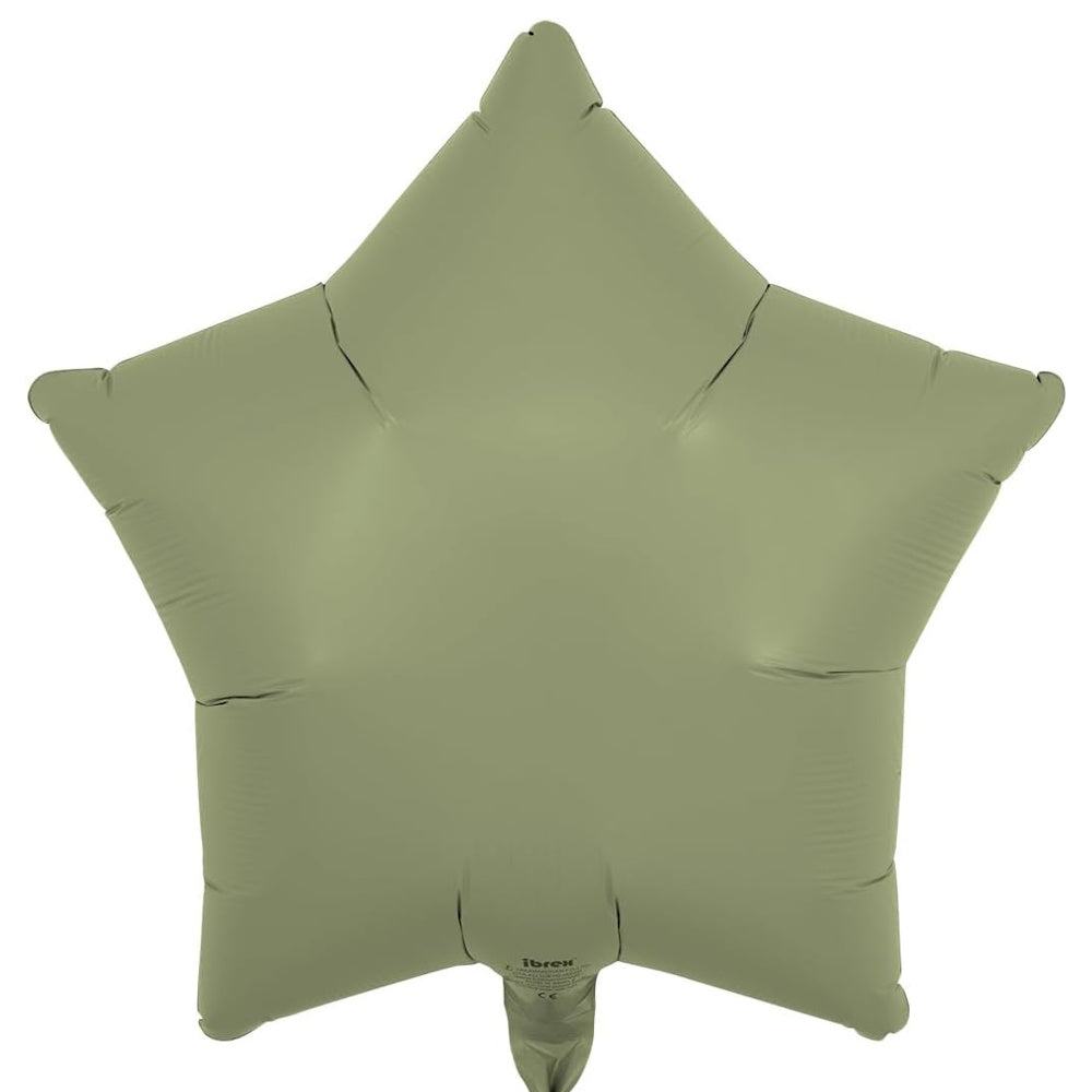 Star-Shaped Foil Balloon - Sage Green (Unpackaged)