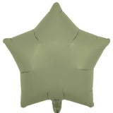 Star-Shaped Foil Balloon - Sage Green (Unpackaged)