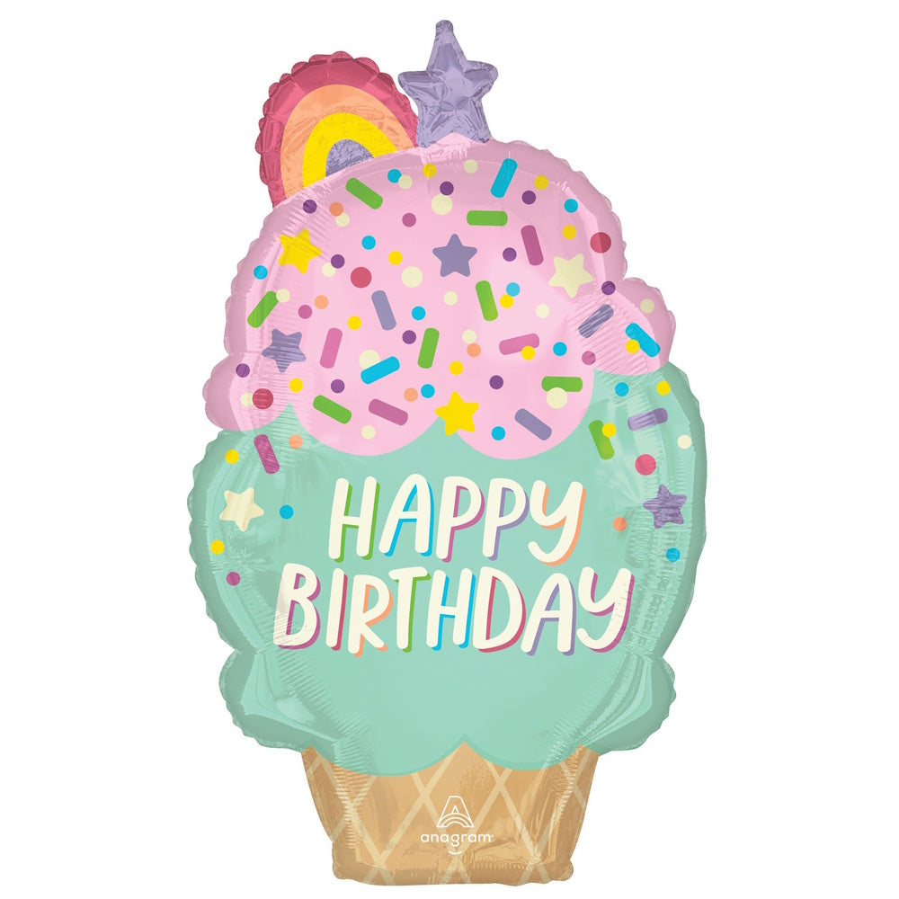Ice Cream Party SuperShape Foil Balloon