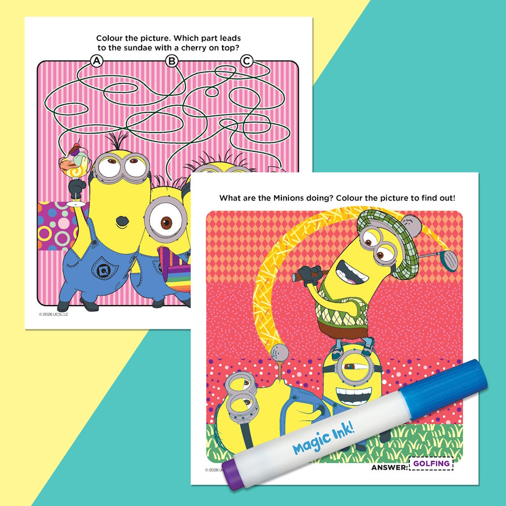 Inkredibles Magic Ink Pictures - Minons