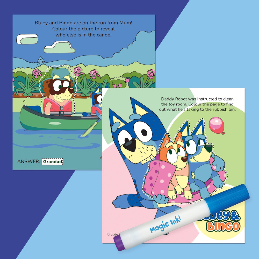 Inkredibles Magic Ink Pictures - Bluey