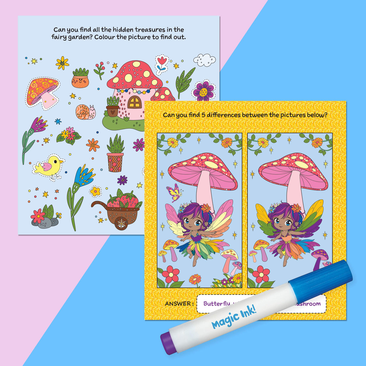 Inkredibles Magic Ink Pictures - Fairy Garden