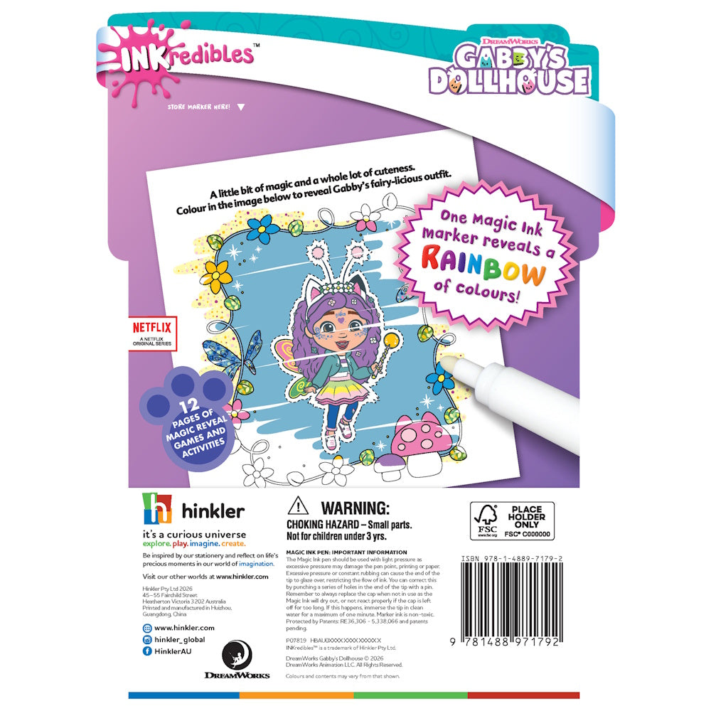 Inkredibles Magic Ink Pictures - Gabby's Dollhouse