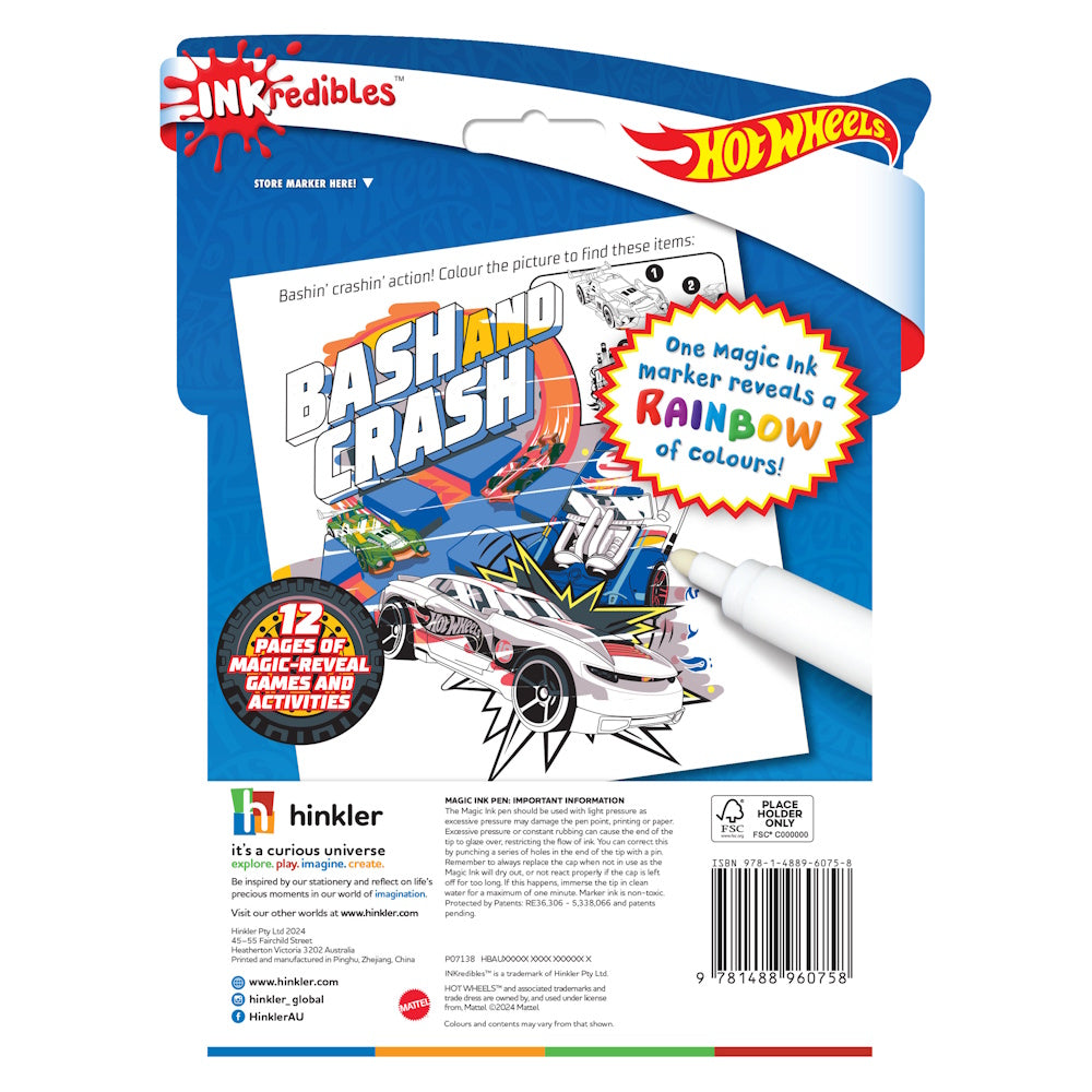 Inkredibles Magic Ink Pictures - Hot Wheels