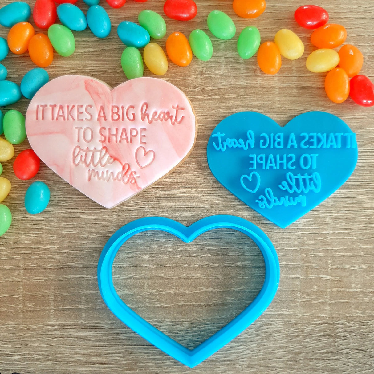 It Takes a Big Heart Cookie Cutter & Embosser