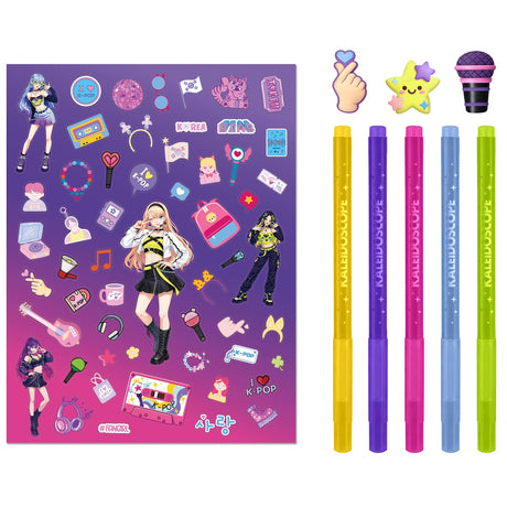 Kaleidoscope Colouring & Activity Kit - K-Pop Anime