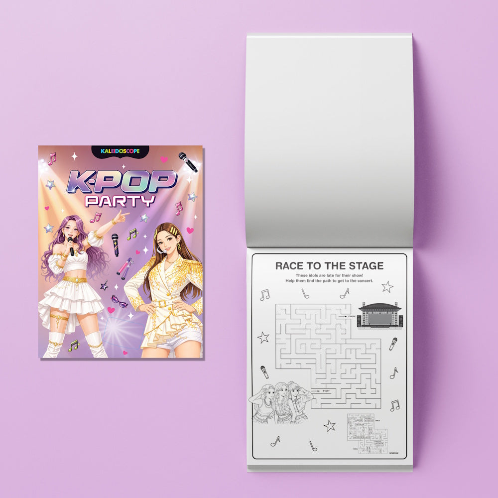 Kaleidoscope Colouring & Activity Kit - K-Pop Party