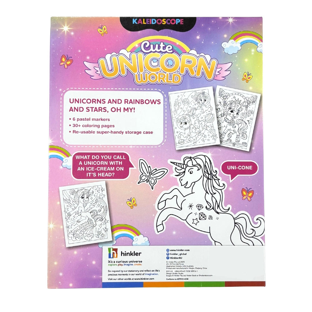 Kaleidoscope Colouring Kit - Cute Unicorn World