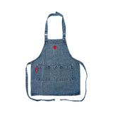 Annabel Trends Kids Denim Apron with Apple Embroidery