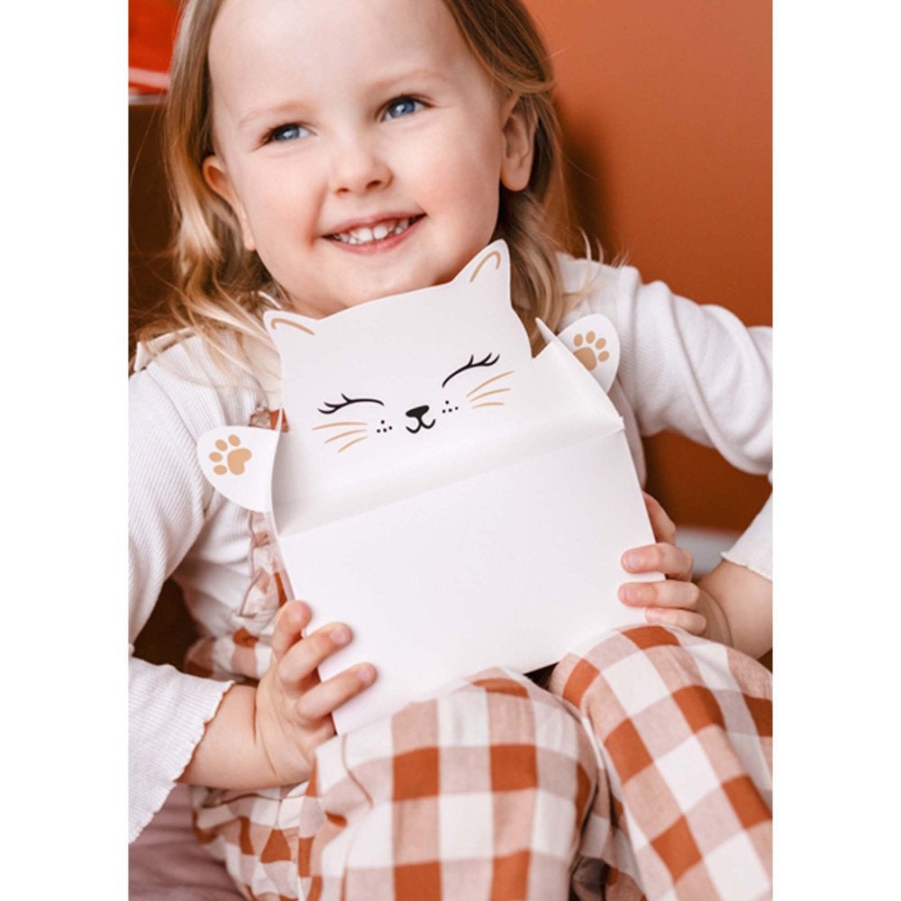 Pink Kitty Party Cake Boxes 6pk