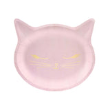 Pink Kitty Shaped Plates 6pk