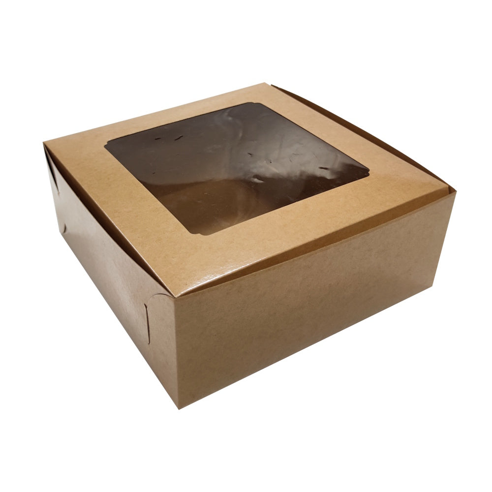 Kraft Cake Box with Window 10inch