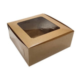 Kraft Cake Box with Window 10inch