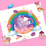 Kaleidoscope Lap Desk Colouring Set - Sweet Treats