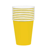 Large Paper Cups 20pk - Yellow