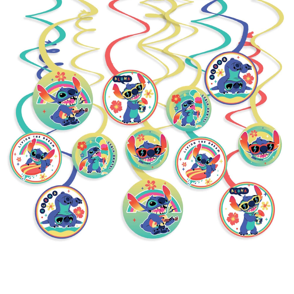 Lilo & Stitch Hanging Spiral Decorations