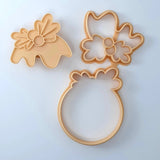 Large Christmas Pudding Cutter & Embosser Set