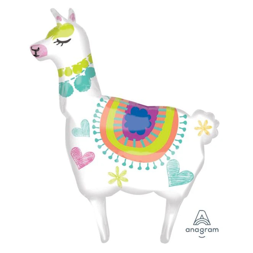 Llama SuperShape Foil Balloon
