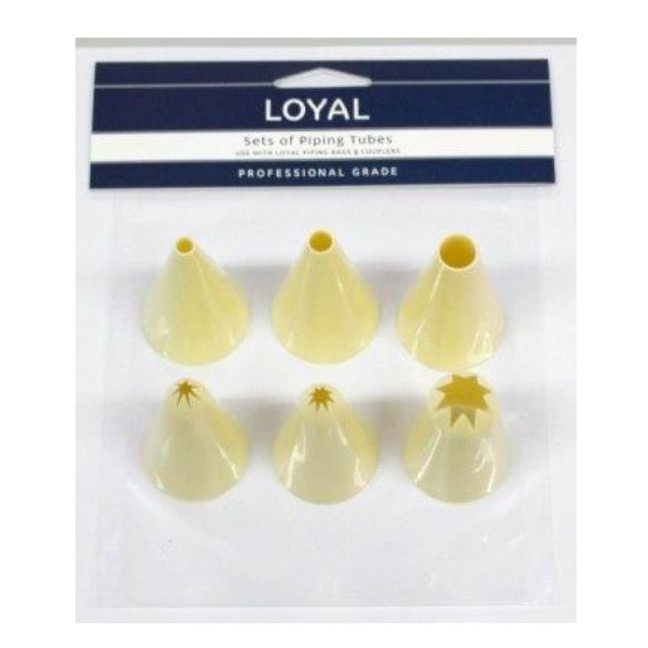 Loyal Pastry Piping Tube Set - Assorted 6pc