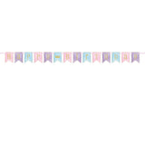 Magical Princess Glitter Happy Birthday Banner