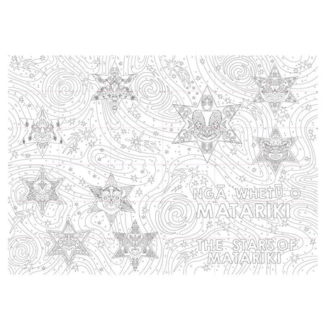 Matariki Collaborative Colour-In Classroom Poster