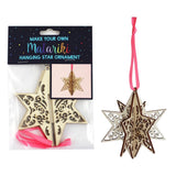 Make Your Own Matariki Star Ornament (Pink Ribbon)