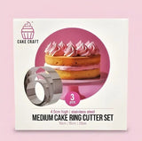 Cake Craft Cake Ring Cutter Set - Medium