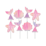 Under the Sea Mermaid Candles 8pk