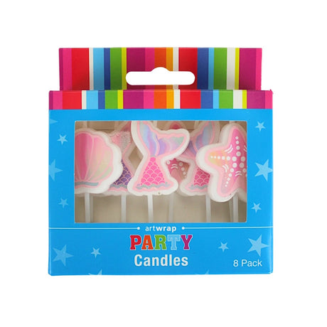 Under the Sea Mermaid Candles 8pk