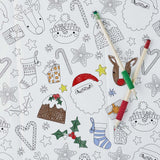 Merry Christmas Festive Colour In Paper Tablecover