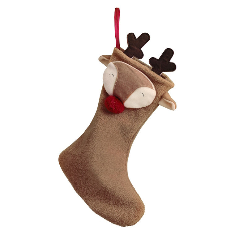 Merry Little Christmas Reindeer Stocking