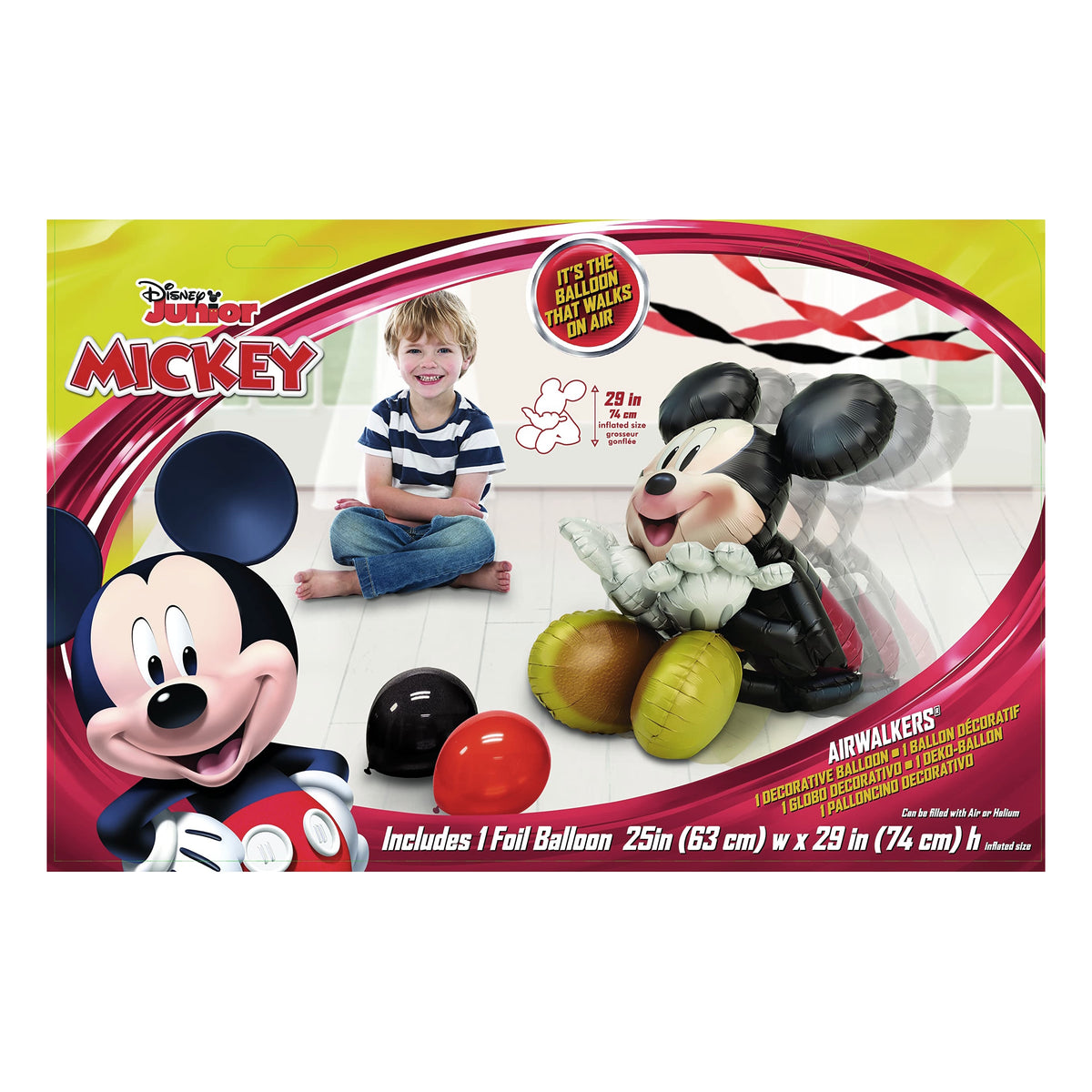 Mickey Mouse Seated Airwalker Foil Balloon