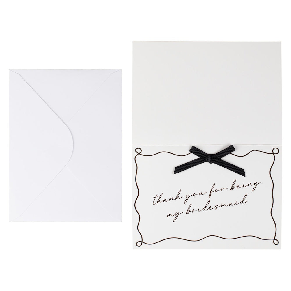 Midsummer Mr & Mrs Thank You for Being My Bridesmaid Cards